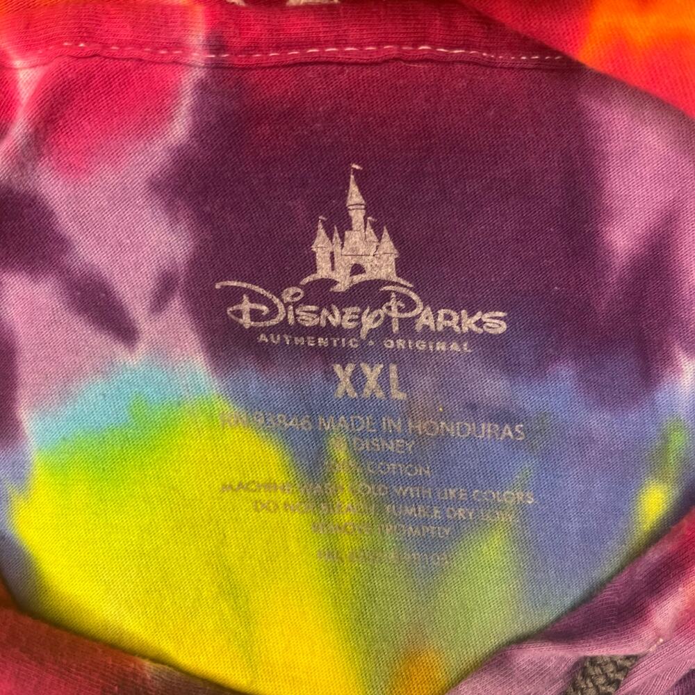 Disney Parks Mickey Mouse Tie Dye Hoodie Sz XXL Walt Disney World Park Day - Picture 3 of 10